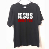 JESUS LOVES YOU Christian Religion Funny T-Shirts Men Brand Clothes Casual Fashion Short Sleeve Men's T Shirt