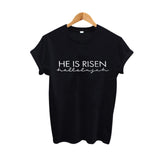 Easter Women Christian T Shirts Bible Verse t-shirt 2017 Summer Harajuku Tshirt Black White Big Size Women Tops Tee Shirt