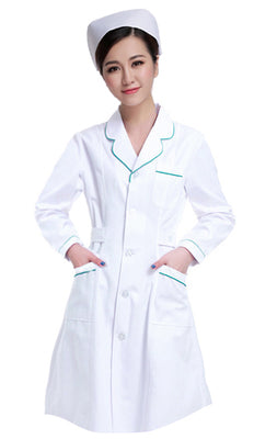 women or men white Medical Coat Clothing Medical Services Uniform Nurse Clothing Long-sleeve Polyester Protect lab coats Cloth