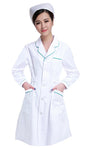 women or men white Medical Coat Clothing Medical Services Uniform Nurse Clothing Long-sleeve Polyester Protect lab coats Cloth