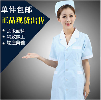 women or men white Medical Coat Clothing Medical Services Uniform Nurse Clothing Long-sleeve Polyester Protect lab coats Cloth