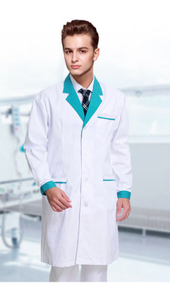 women or men white Medical Coat Clothing Medical Services Uniform Nurse Clothing Long-sleeve Polyester Protect lab coats Cloth