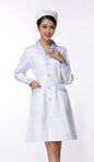 women or men white Medical Coat Clothing Medical Services Uniform Nurse Clothing Long-sleeve Polyester Protect lab coats Cloth