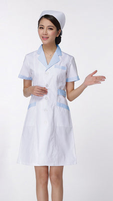 women or men white Medical Coat Clothing Medical Services Uniform Nurse Clothing Long-sleeve Polyester Protect lab coats Cloth