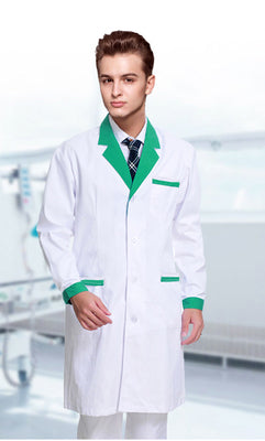 women or men white Medical Coat Clothing Medical Services Uniform Nurse Clothing Long-sleeve Polyester Protect lab coats Cloth