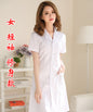 White Coat Long Sleeve Doctor Dress Female Doctor Dress White Coat Short Sleeve Men Slim Nurse Suit Clothes Uniform