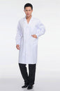 women or men white Medical Coat Clothing Medical Services Uniform Nurse Clothing Long-sleeve Polyester Protect lab coats Cloth