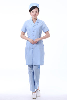 women Medical Coat Clothing Physician Services Uniform Nurse Clothing Long-sleeve Polyester Protect lab coats Cloth Six color