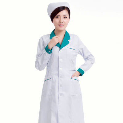 women Medical Coat Clothing Physician Services Uniform Nurse Clothing Long-sleeve Polyester Protect lab coats Cloth Six color