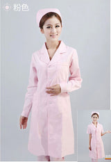 new women Medical Coat Clothing Physician Services Uniform Nurse Clothing Long-sleeve Polyester Protect lab coats Cloth 3 color