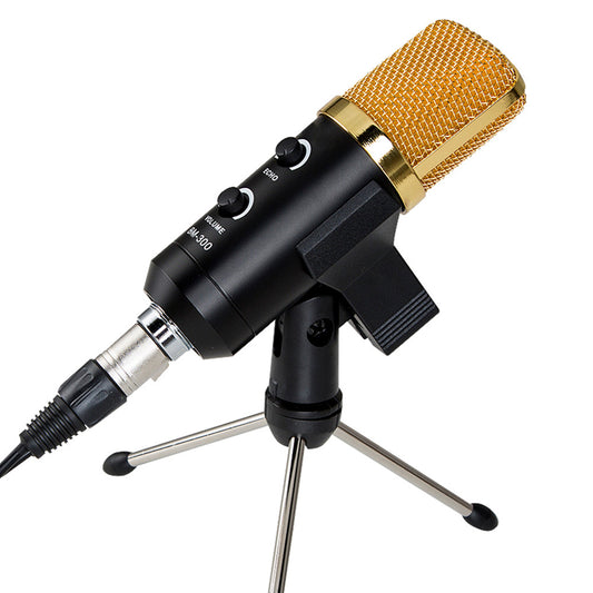 3.5mm /USB Cardioid Condenser Microphone Audio Studio Vocal Recording Mic Broadcasting Microphone + Mount Stand Professional mic