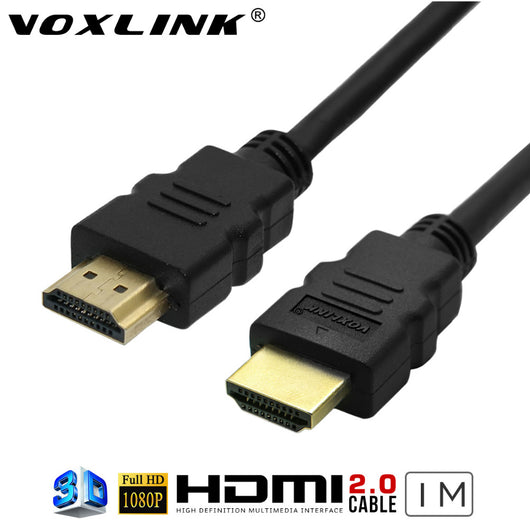 VOXLINK 3FT/1M ULTRA HD HDMI 2.0 CABLE OD5.5MM 1080P 2160P with Ethernet 24K Gold Plated 4Kx2K for BLURAY PS3 PS4 HDTV XBOX 360