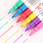 6 pcs/Lot Uni paint marker Medium-fin Oil base opaque pen Drawing on anything Stationery Office accessories school supply 6860