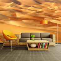 Custom Photo Wallpaper 3D Yellow Sand Desert Sofa TV Backdrop Wall Decorations Living Room Modern Wall Painting Mural Wall Paper