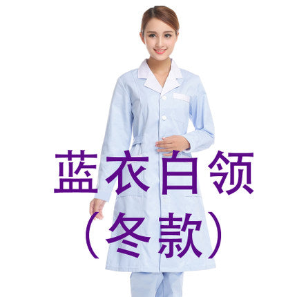 White Coat Long Sleeve Doctor Dress Female Doctor Dress White Coat Short Sleeve Men Slim Nurse Suit Clothes Uniform