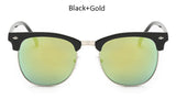 Vintage Brand Designer Sunglasses Men Women Half Frame Mirror Sun Glasses Fashion Retro Female