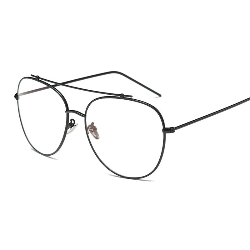 Unisex Fashion Brand Designer Aviation Metal Glasses Frame Unique Top Clear Lens Frames Feamle Eyewear Optical Glasses