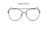 Unisex Fashion Brand Designer Aviation Metal Glasses Frame Unique Top Clear Lens Frames Feamle Eyewear Optical Glasses