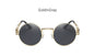 TSHING Gothic Steampunk Sunglasses Men Women Metal Wrap Eyeglasses Round Shades Brand Designer Sun glasses Mirror Female Eyewear