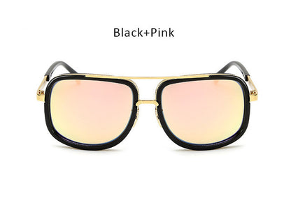 TSHING Men Fashion Square Sunglasses Women Superstar Brand Designer Trendy Celebrity Mirrored Sun Glasses Male Female Eyewear