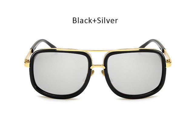 TSHING Men Fashion Square Sunglasses Women Superstar Brand Designer Trendy Celebrity Mirrored Sun Glasses Male Female Eyewear