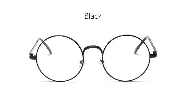 Vintage Round Frame Eyes Eyeglasses Women Circle Fashion Retro Metal Myopia Eyewear Men Optical Glasses