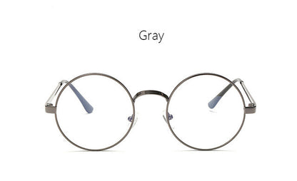 Vintage Round Frame Eyes Eyeglasses Women Circle Fashion Retro Metal Myopia Eyewear Men Optical Glasses