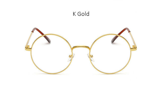 Vintage Round Frame Eyes Eyeglasses Women Circle Fashion Retro Metal Myopia Eyewear Men Optical Glasses