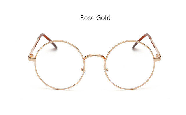 Vintage Round Frame Eyes Eyeglasses Women Circle Fashion Retro Metal Myopia Eyewear Men Optical Glasses