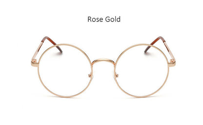 Vintage Round Frame Eyes Eyeglasses Women Circle Fashion Retro Metal Myopia Eyewear Men Optical Glasses