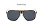 TSHING New Fashion Men Big Square Sunglasses Man Luxury Brand Designer Oversized Metal Women Sun Glasses For Male Driving UV400