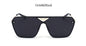 TSHING Fashion Rimless Square Sunglasses Men New Italy Brand Designer Luxury Women UV400 Mirror Sun Glasses For Male