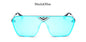 TSHING Fashion Rimless Square Sunglasses Men New Italy Brand Designer Luxury Women UV400 Mirror Sun Glasses For Male