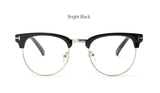 Brand Designer Tom Glasses Men Half Frame Eyeglasses Women Fashion Vintage Vintage Myopia Eyewear Optical Glasses