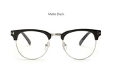 Brand Designer Tom Glasses Men Half Frame Eyeglasses Women Fashion Vintage Vintage Myopia Eyewear Optical Glasses
