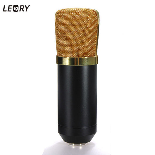 Leory BM700 Condenser Microphone Professional  Mic Karaoke KTV Singing Studio Recording Kit Microphone With Holder Shock Mount
