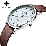 New Top Brand Men Sports Watches Men's Quartz Ultra Thin Clock Genuine Leather Strap Casual Wrist Watch Male Relogio Waterproof