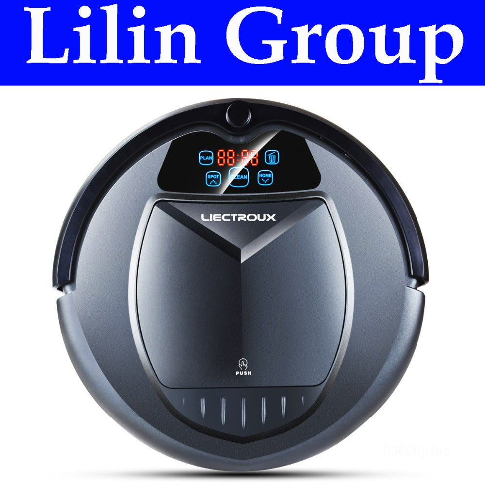 LIECTROUX B3000PLUS Robot Vacuum Cleaner, with Water Tank,Wet&Dry,withTone,Schedule,Virtual Blocker,Self Charge,UV,Matt Finish