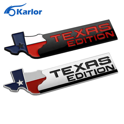 TEXAS EDITION Trunk CHROME Car Tail Emblem Badge Car-styling Fender Sticker for JEEP Renegade Wrangler Patriot Grand Cherokee