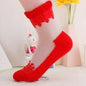 Women Lace Ruffle Ankle Sock Hot Sale Ultrathin Transparent Beautiful Crystal Lace Elastic Short Ankle Length BK Transparent