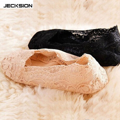 JECKSION Summer Invisible Fashion Women's Cotton Lace Antiskid Invisible Liner Low Cut Socks Free Shipping #LSIN