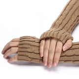 JECKSION 7 Colors Gloves ladies Knitted Arm Fingerless Winter Gloves female gloves Soft Warm Mitten Guantes Sra Invierno #LYW