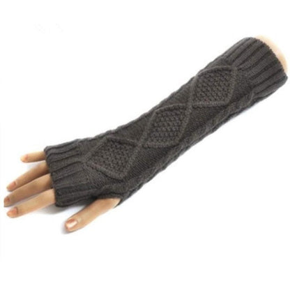 2016 New Arrival mittens Women's fingerless long Knit gloves Warm Winter Gloves Mittens Guantes de invierno de la mujer #LYW