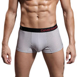JECKSION Cotton Boxers Panties Comfortable Breathable Men's Underwear Shorts Black Belt Style Men underwear
