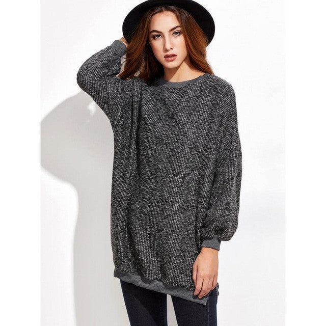 Fashion Women Blouse Winter Warm Long Sleeve O Neck Knitwear Pullover Long blusas feminina verao