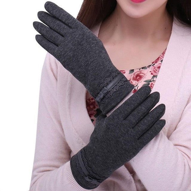 2016 New Fashion   Screen 1Pair Womens Winter  Cotton Out door Warm women's gloves