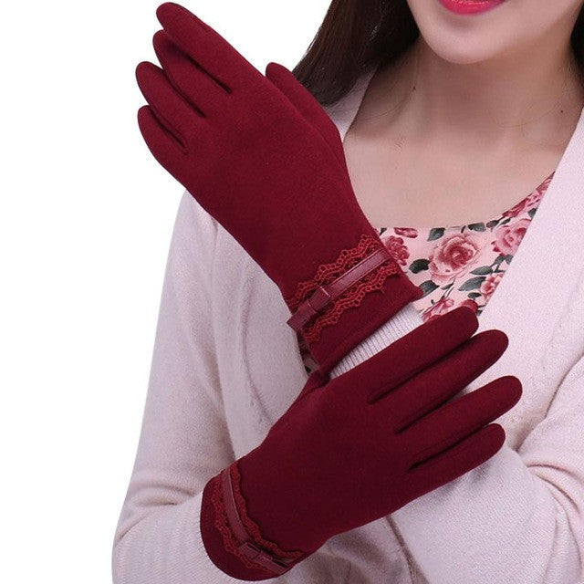 2016 New Fashion   Screen 1Pair Womens Winter  Cotton Out door Warm women's gloves