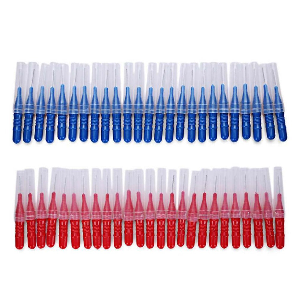 2.5MM 50Pcs/Set Brushing Teeth Crevice Between Teeth Toothbrush Cleaning Tool Teeth Care Dental Interdental Brush