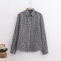 Women Long Sleeve Plaid Shirt Blouse Streetwear Women Blouses Shirt Women Plus Size 5XL Cotton Blusas Tops Blouse