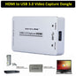 VOXLINK XI100D 1080P 60FPS UVC USB 3.0 HDMI Capture Dongle USB2.0 HDMI Capture Card Box for Windows Linux OSX System Xbox PS4